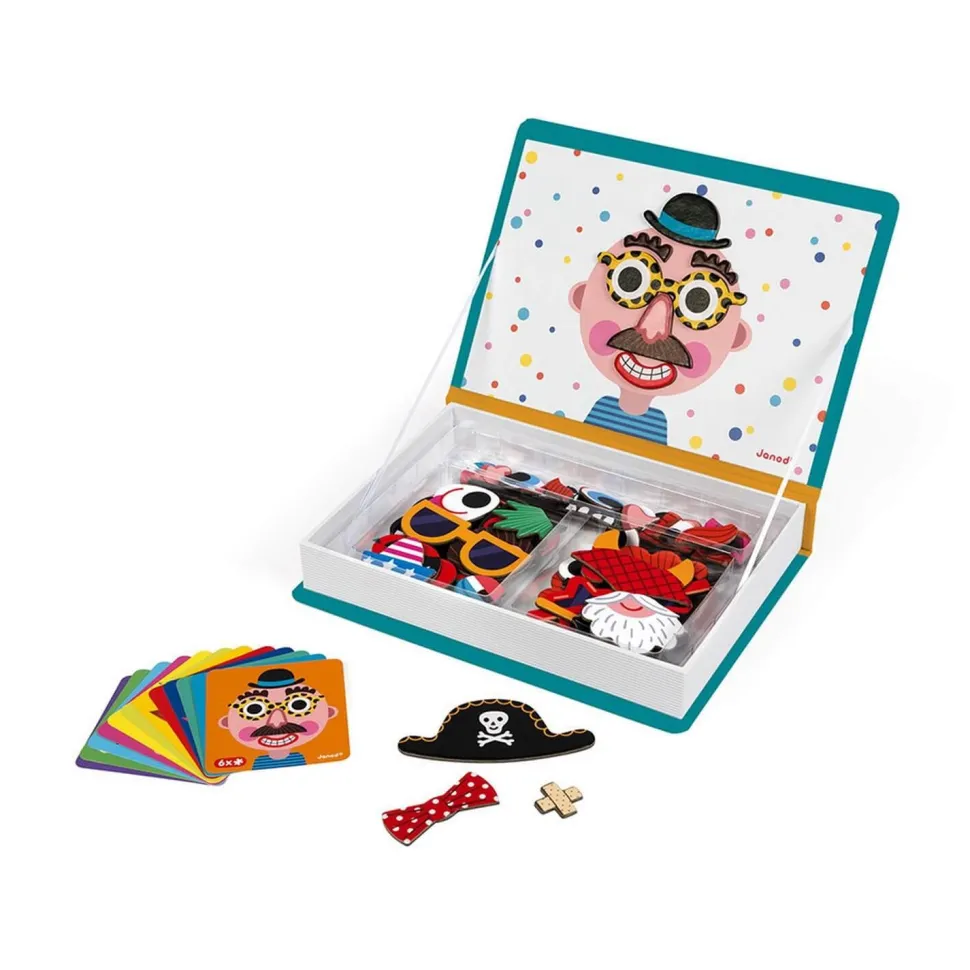 Magnéti'Book : Crazy Faces Garçon - Janod