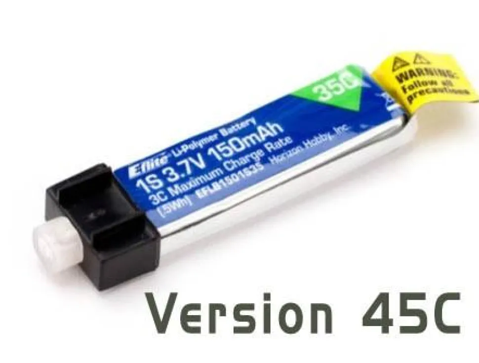 150mAh 1S 3.7V 45C LiPo E-flite - E-flite