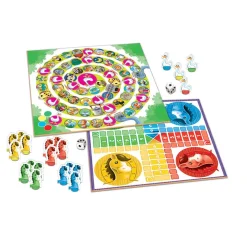 Mallette 2 Jeux en 1 : Petits chevaux et jeu de l’oie - Educa