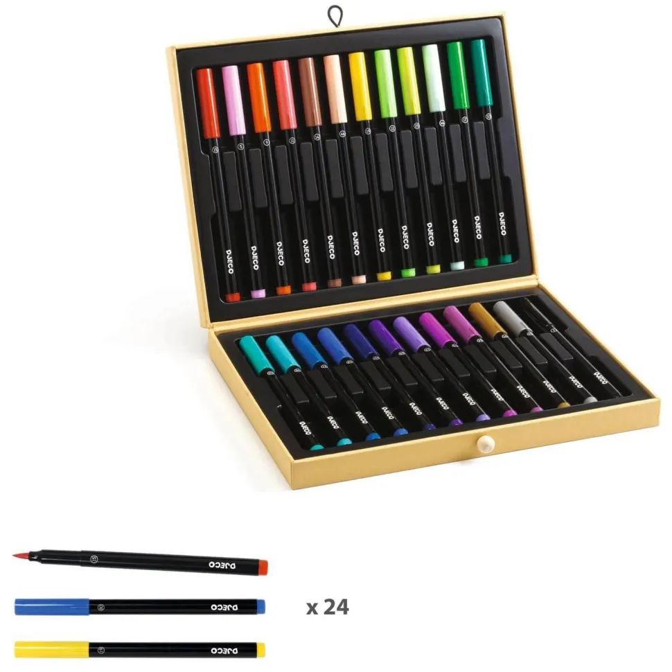 Mallette : Mes 1ers feutres pinceaux - Djeco