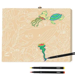 Mallette : Mes 1ers feutres pinceaux - Djeco