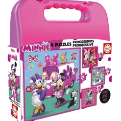 Mallette Puzzles progressifs : 12 à 25 pièces : Minnie et ses amis - Educa