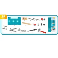Mallette établi de bricolage Builder - 59 pièces - Brio