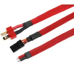 Manchon de protection pour câbles - Tressé - 6mm - Rouge - 1m - Gforce