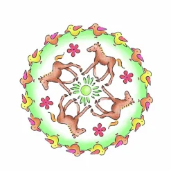 Mandala Designer Chevaux 2 en 1 - Ravensburger