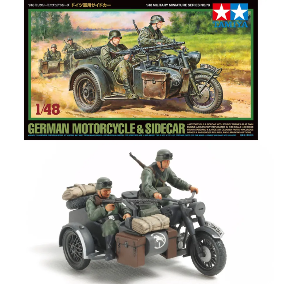 Maquette 1/48 : Sidecar allemand - Tamiya