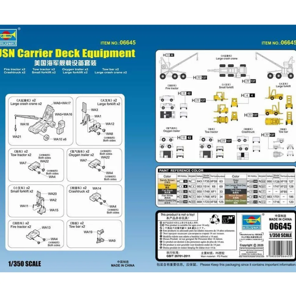 Maquette : Équipement de pont de transporteur USN - Trumpeter
