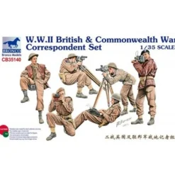 Maquette accessoire : W.W.II British & Commonwealth Correspondent Set - Bronco Models