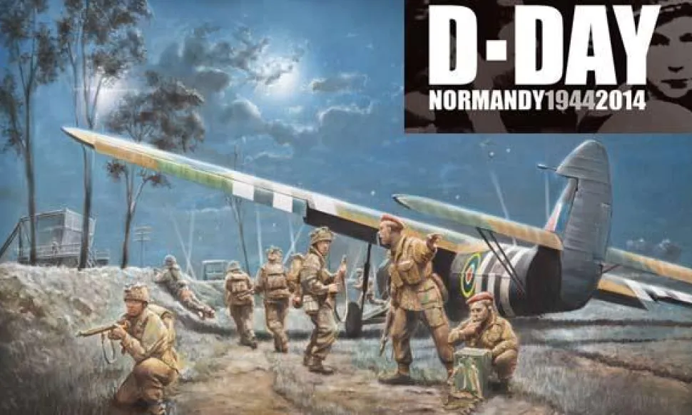 Maquette avion 1/72 : Planeur AS.51 Horsa + parachutistes - Italeri