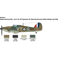 Maquette avion : Bataille d'Angleterre : Hurricane Mk.I - Italeri