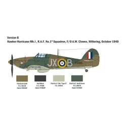 Maquette avion : Bataille d'Angleterre : Hurricane Mk.I - Italeri