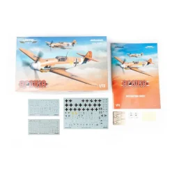 Maquette avion : BF109 Afrika Dual combo - Edition limitée en 1:72 - Eduard