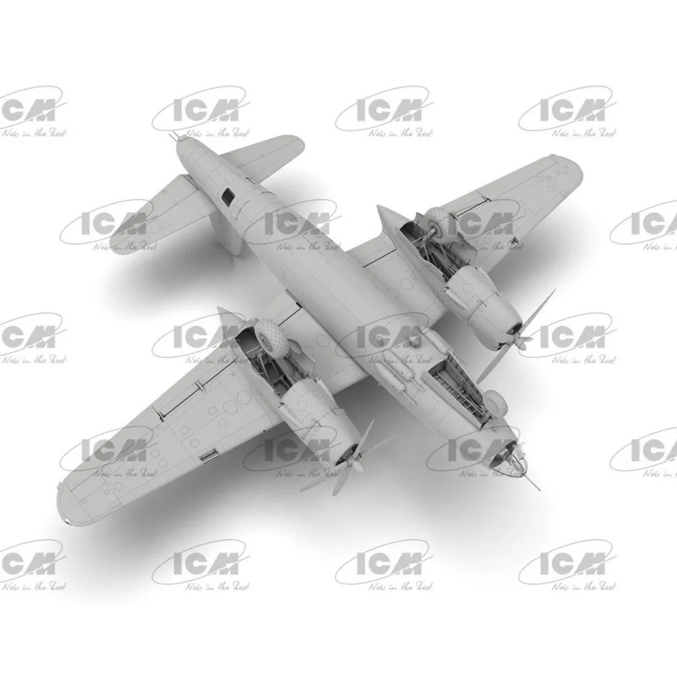 Maquette avion : B-26F Marauder, bombardier US de la Seconde Guerre mondiale en 1:48 - ICM