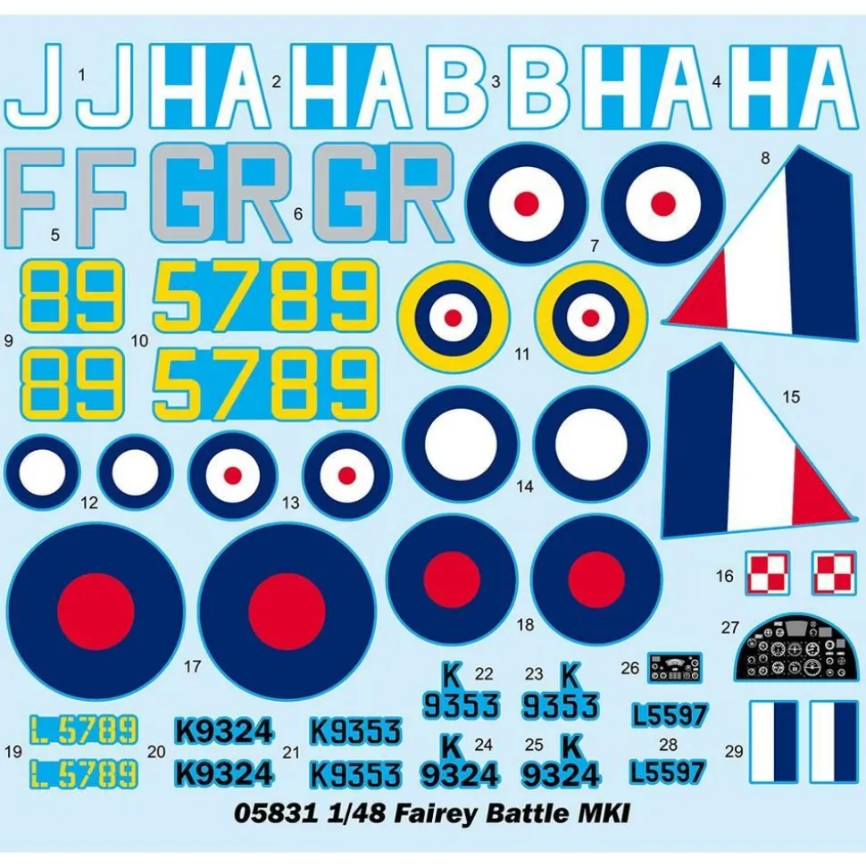 Maquette Avion : Fairey Battle MKI - Trumpeter