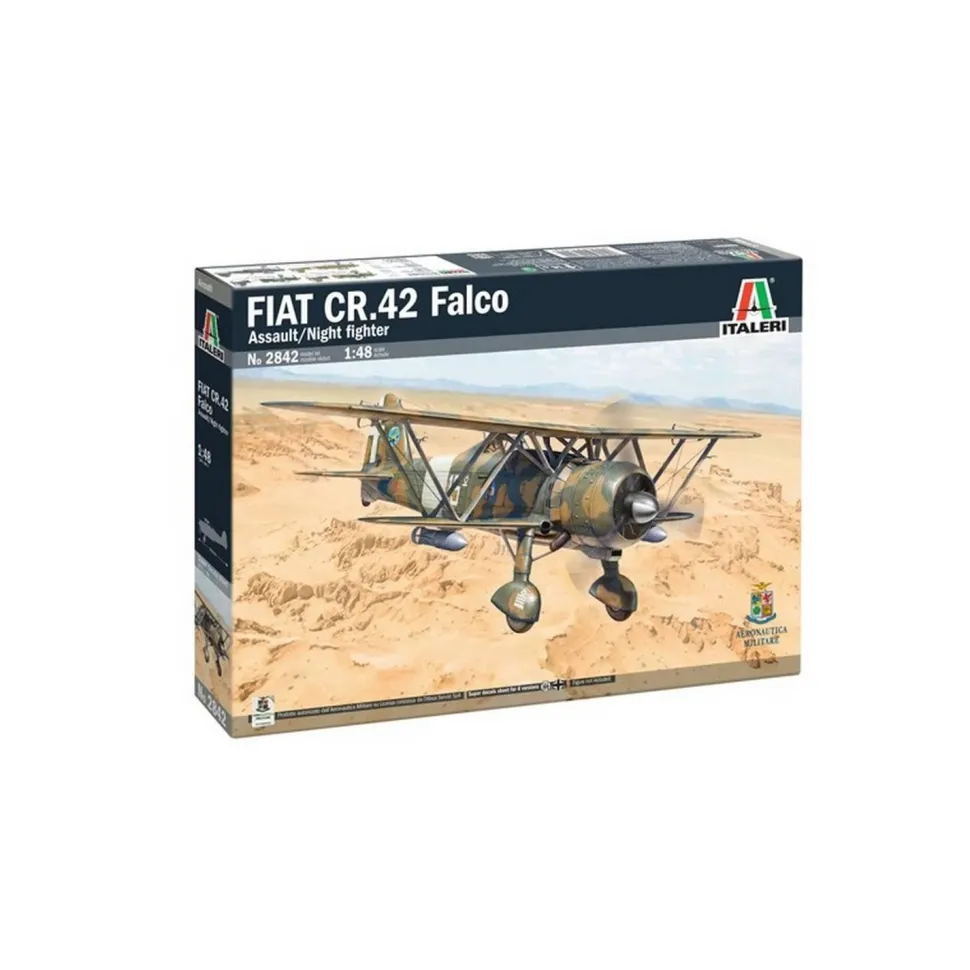 Maquette avion : FIAT CR.42 Falco Assault/Night Fighter en 1:48 - Italeri
