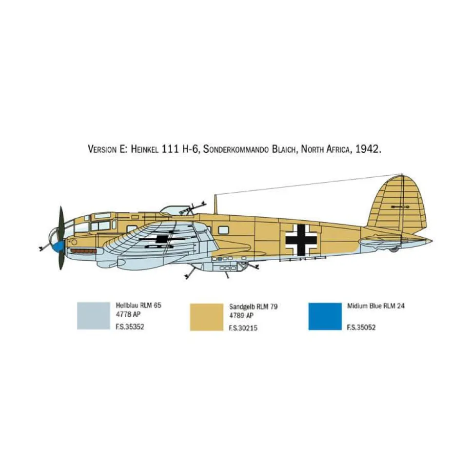 Maquette avion : Heinkel He111H Bataille d'Angleterre - Italeri