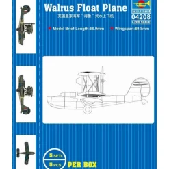 Maquette avion : Hydravion HMS Walrus - Trumpeter
