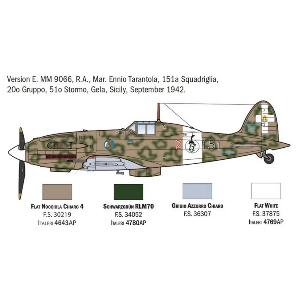 Maquette avion : MC.202 Folgore Aces en 1:72 - Italeri