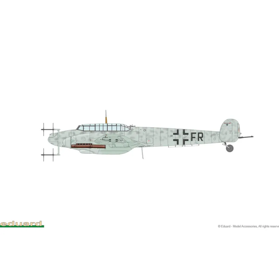 Maquette avion : Messerschmitt Bf 110G-4 - Eduard