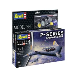 Maquette avion : Model Set Arado Ar E.555 - P-Series Maquette Revell avec accessoires de base - Revell