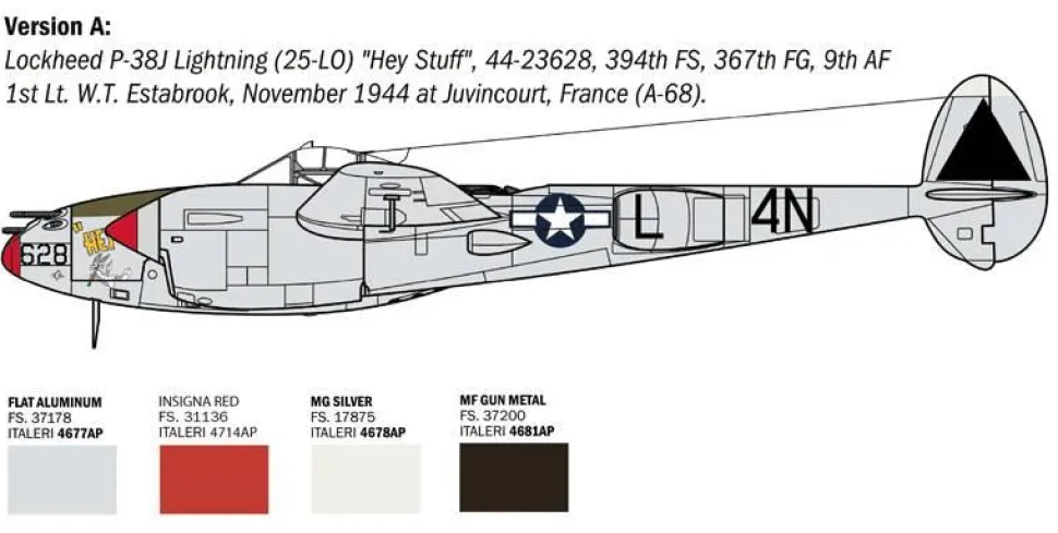Maquette avion : P-38 J Lightning - Italeri