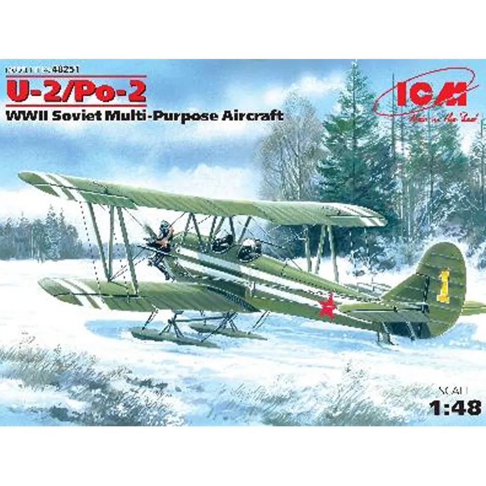 Maquette avion : Polikarpov U-2/Po-2 Appareil mutil-usage soviétique 1940/1942 - ICM