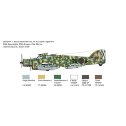 Maquette avion : S.79 Sparviero version bombardier - Italeri