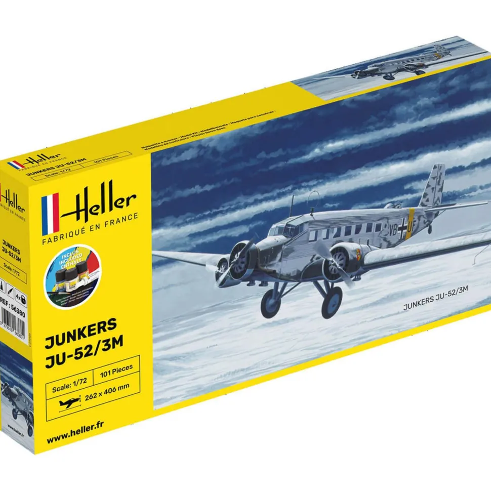 Maquette avion : Starter Kit : Ju-52/3m - Heller