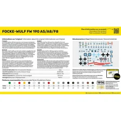 Maquette avion : Starter Kit : Focke-Wulf FW 190 A5/A8/F8 - Heller