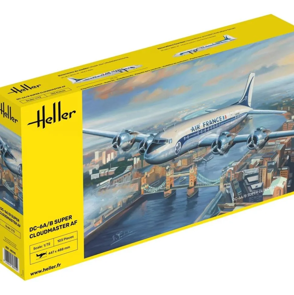 Maquette avion : DC6 Super Cloudmaster - Heller