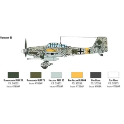 Maquette avion de guerre : JU 87G-1 Stuka Kanonenvogel - Italeri