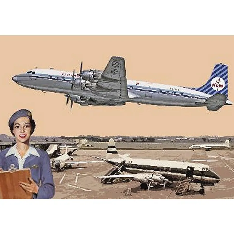 Maquette avion : Douglas DC-7C Royal Dutch Airlines (KLM) - Roden