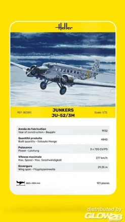 Maquette avion : Junkers JU 52 - Heller