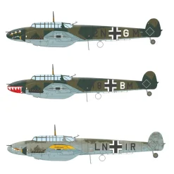 Maquette avion militaire : Profitpack - Bf 110C - Eduard