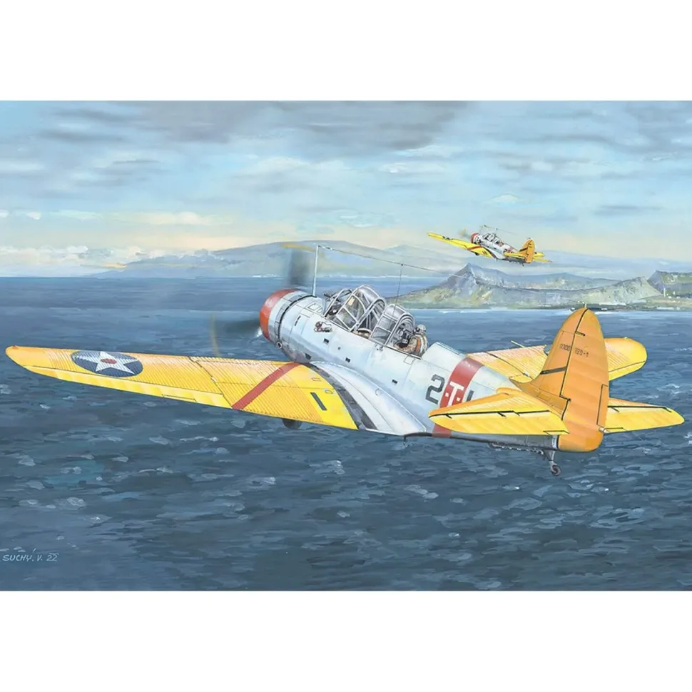 Maquette avion militaire : TBD-1 Devastator - Trumpeter