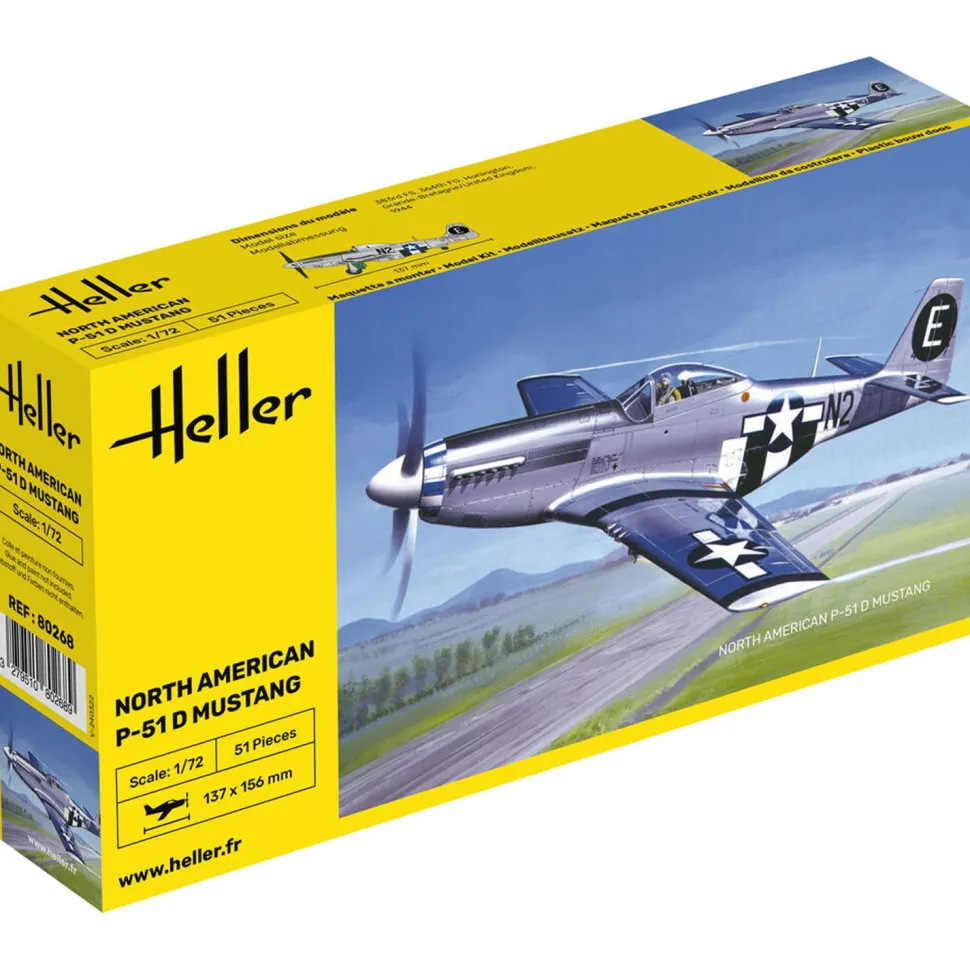 Maquette avion : P-51 Mustang - Heller