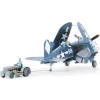 Maquette avion : Vought F4U-1D Corsair w Moto-Tug - Tamiya