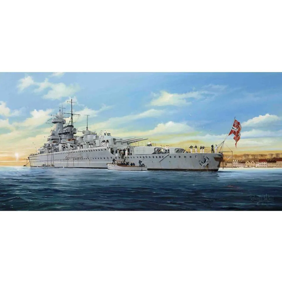Maquette bateau : Cuirassé allemand Admiral Graf Spee - Trumpeter