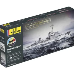 Maquette bateau : Collection historique : Starter Kit : Torpedoboot T23 - Heller