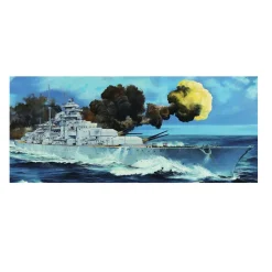 Maquette bateau : Cuirassé allemand Bismarck 1940 - Trumpeter