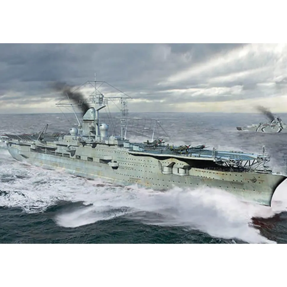 Maquette bateau : Porte-avions de la marine allemande DKM Peter Strasser - Trumpeter
