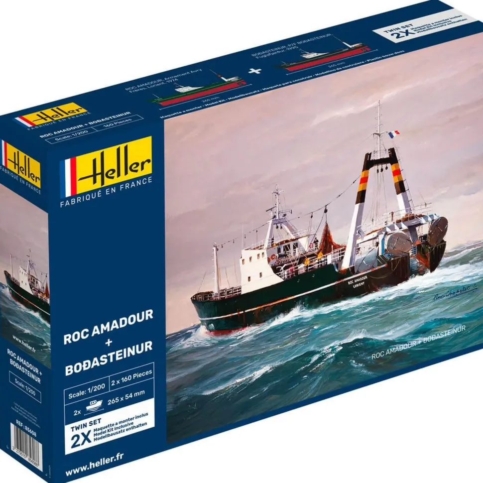 Maquette bateau : Roc Amadour et Bodasteinur Twinset - Heller