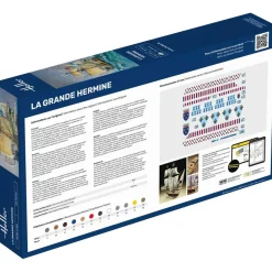 Maquette bateau : Starter Kit La Grande Hermine - Heller