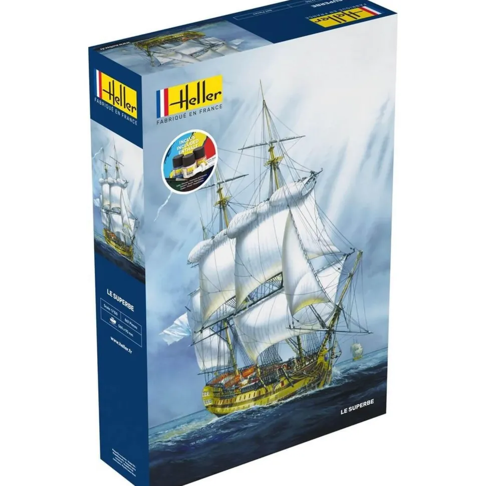 Maquette bateau : Starter Kit : Le Superbe - Heller