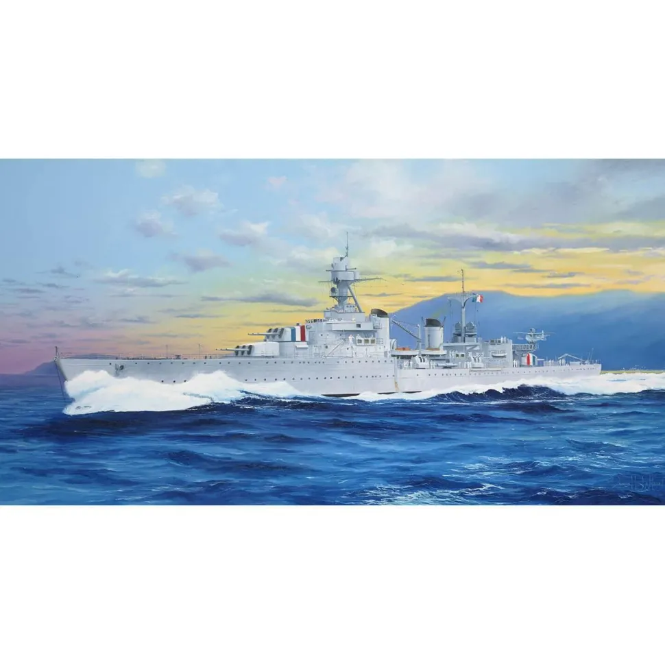 Maquette bateau : Croiseur léger français, Marseillaise - Trumpeter