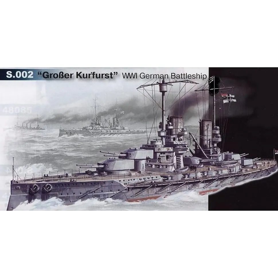 Maquette bateau : Cuirassé allemand Großer Kurfürst 1914 - ICM