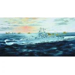 Maquette bateau : Cuirassé français Jean Bart 1950 - Trumpeter