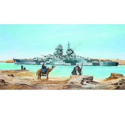 Maquette bateau : Cuirassé français Richelieu 1943 - Trumpeter
