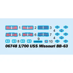 Maquette bateau : Cuirassé USS Missouri BB-63 - Trumpeter