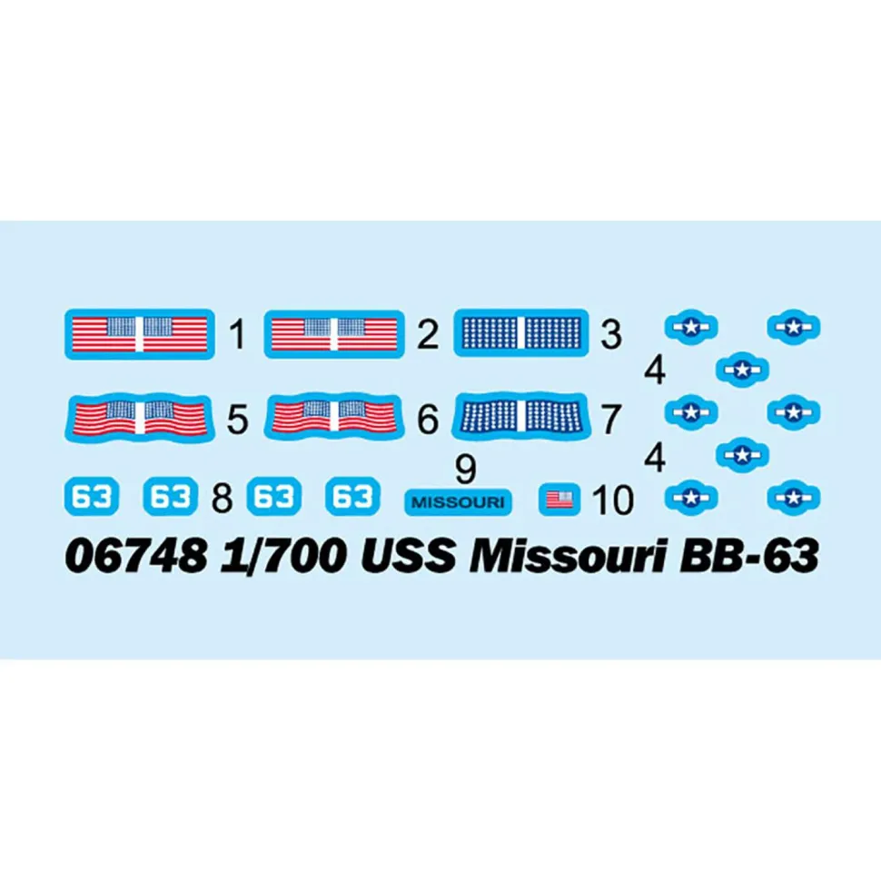 Maquette bateau : Cuirassé USS Missouri BB-63 - Trumpeter